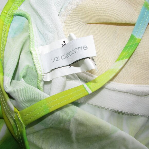 Liz Claiborne Green Tropical 2 Pc Tankini - NEW - Picture 9 of 9